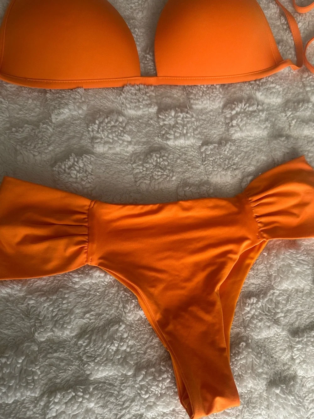 Orange Triangle Bikini Set - Women Swim Bikinis